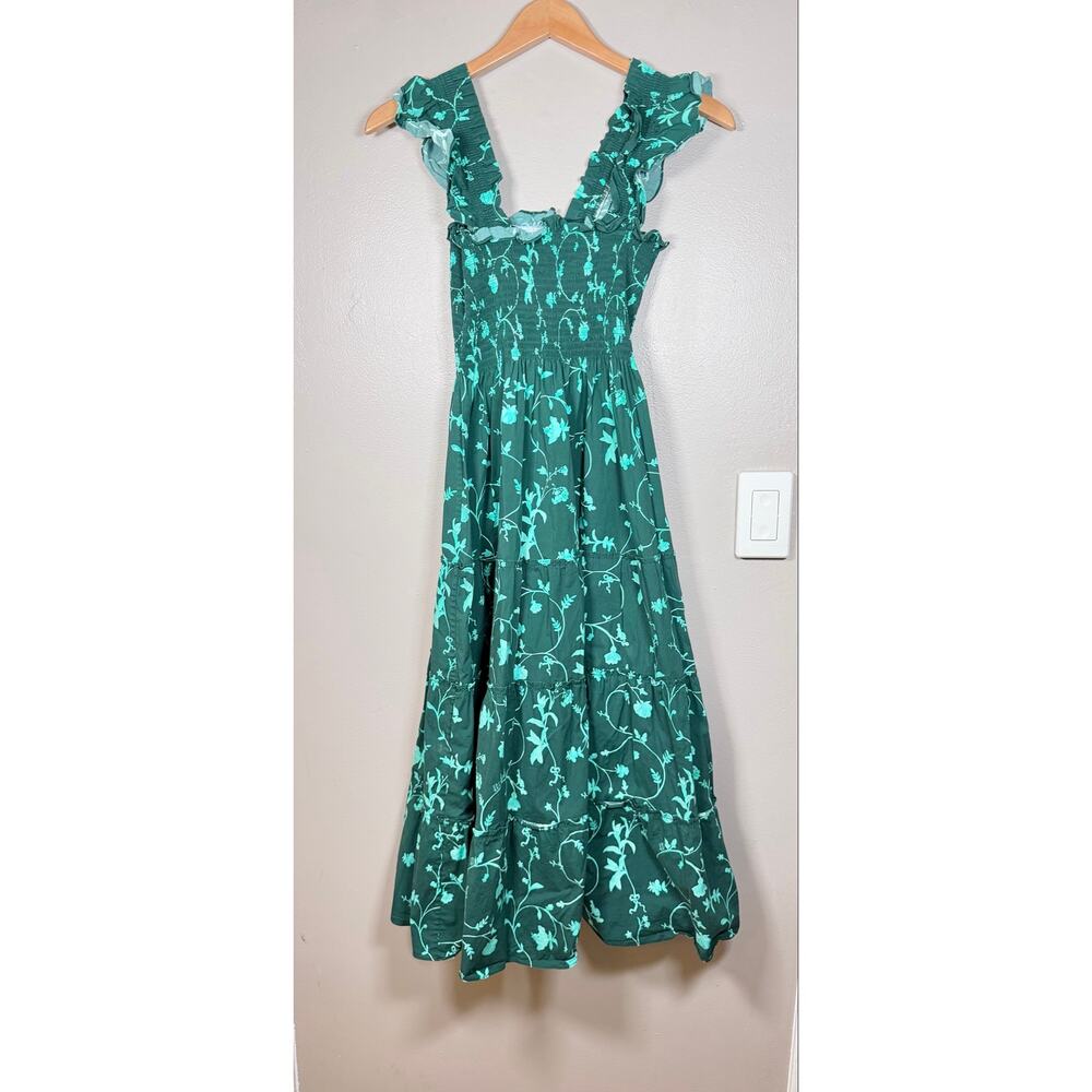 Hill House Home Ellie Nap Dress Emerald Botanical size XS - Picture 4 of 12